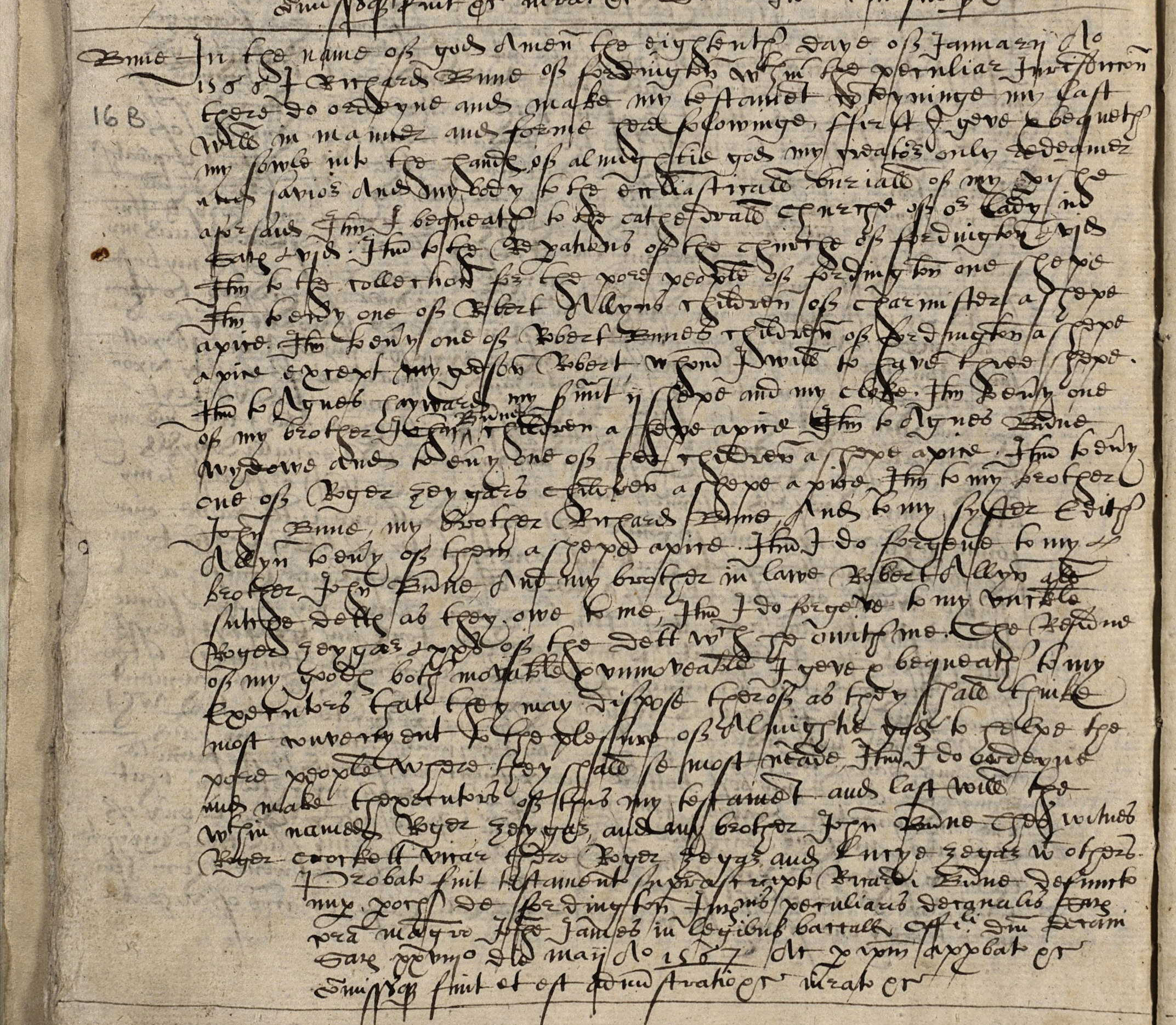 Will Richard BOON [Bune] 1567